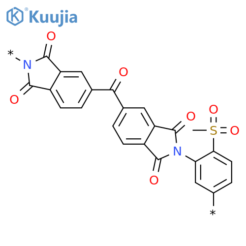 Poly[(1,3-dihydro-1,3-dioxo-2H-isoindole-2,5-diyl)carbonyl(1,3-dihydro-1,3-dioxo-2H-isoindole-5,2-diyl)[(methylsulfonyl)-1,4-phenylene]] structure