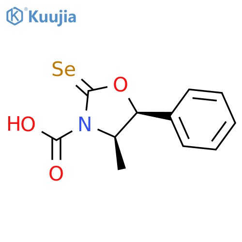3-OXAZOLIDINECARBOXYLIC ACID, 4-METHYL-5-PHENYL-2-SELENOXO-, (4R-CIS)- structure