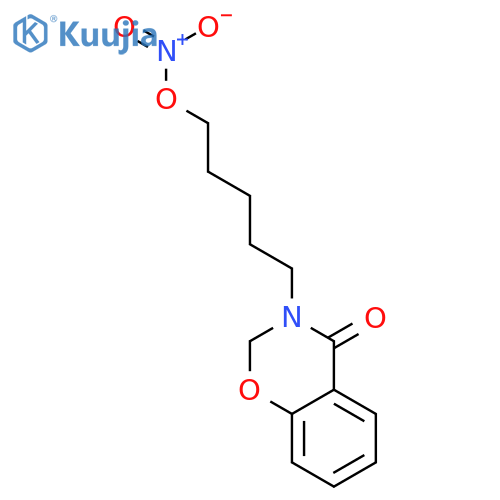 4H-1,3-Benzoxazin-4-one, 2,3-dihydro-3-[5-(nitrooxy)pentyl]- structure