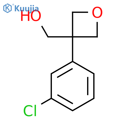 [3-(3-Chlorophenyl)oxetan-3-yl]methanol structure