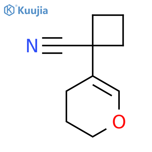 1-(3,4-dihydro-2H-pyran-5-yl)cyclobutane-1-carbonitrile structure