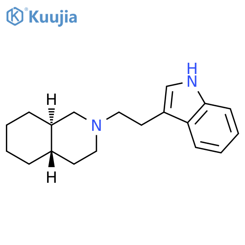 Isoquinoline, decahydro-2-[2-(1H-indol-3-yl)ethyl]-, (4aS,8aR)- structure