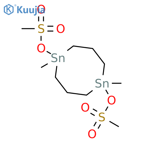1,5-Distannocane, 1,5-dimethyl-1,5-bis[(methylsulfonyl)oxy]- structure