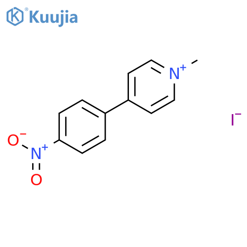 Pyridinium, 1-methyl-4-(4-nitrophenyl)-, iodide structure