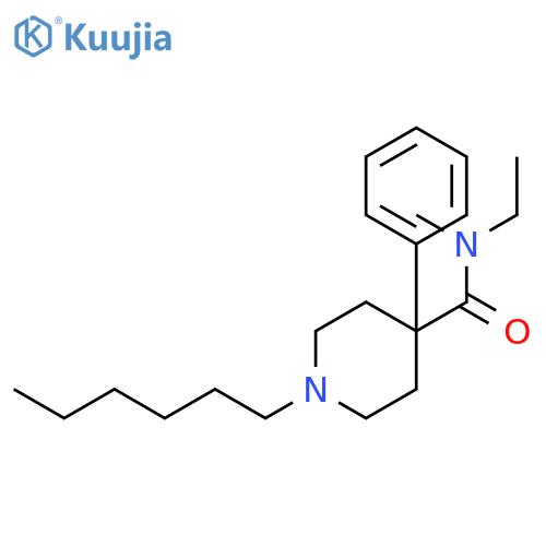 4-Piperidinecarboxamide,N-ethyl-1-hexyl-N-methyl-4-phenyl- structure