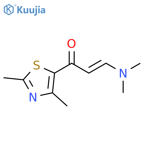 1-(dimethyl-1,3-thiazol-5-yl)-3-(dimethylamino)prop-2-en-1-one structure