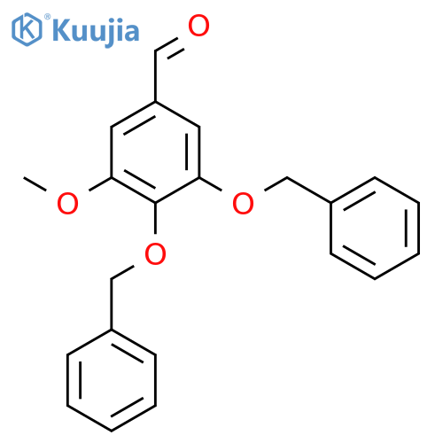 Benzaldehyde, 3-methoxy-4,5-bis(phenylmethoxy)- structure