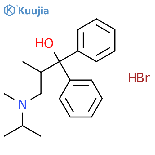 2-methyl-3-[methyl(propan-2-yl)amino]-1,1-diphenylpropan-1-ol hydrobromide (1:1) structure