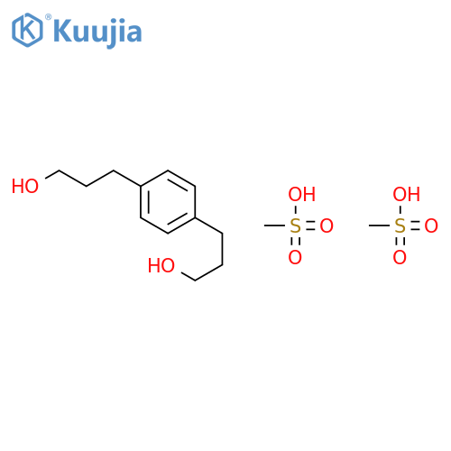 1,4-Benzenedipropanol, dimethanesulfonate structure