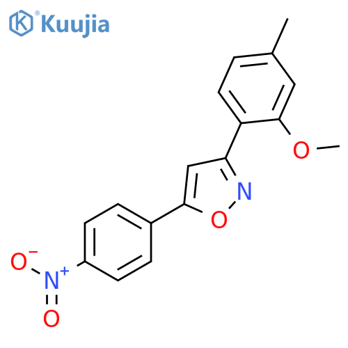 Isoxazole, 3-(2-methoxy-4-methylphenyl)-5-(4-nitrophenyl)- structure