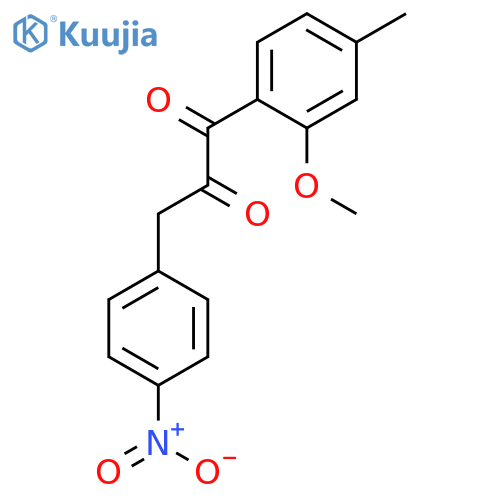 1,2-Propanedione, 1-(2-methoxy-4-methylphenyl)-3-(4-nitrophenyl)- structure