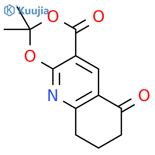 2,2-dimethyl-8,9-dihydro-1,3-dioxino(4,5-b)quinoline-4,6-dione structure