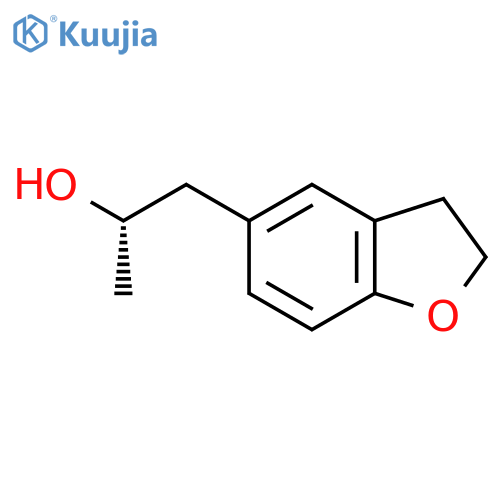 (2S)-1-(2,3-dihydro-1-benzofuran-5-yl)propan-2-ol structure