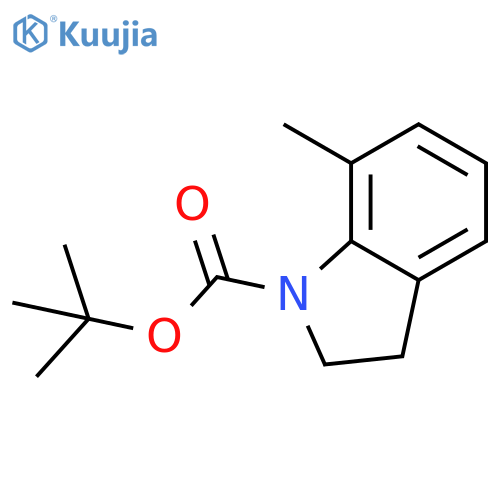 tert-Butyl 7-methylindoline-1-carboxylate structure