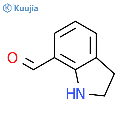 2,3-dihydro-1H-indole-7-carbaldehyde structure