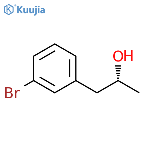 (2R)-1-(3-bromophenyl)propan-2-ol structure