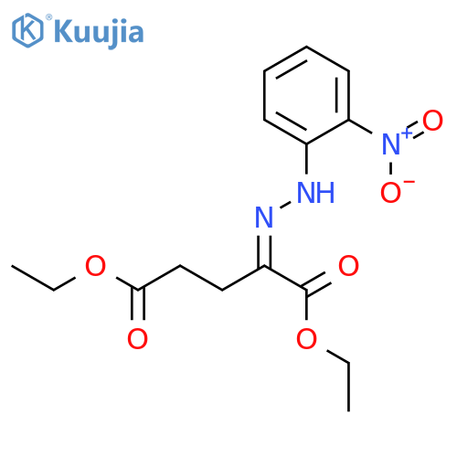 Pentanedioic acid, 2-[(2-nitrophenyl)hydrazono]-, diethyl ester, (Z)- structure