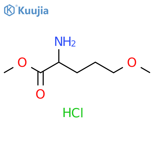 Methyl 2-amino-5-methoxypentanoate hydrochloride structure