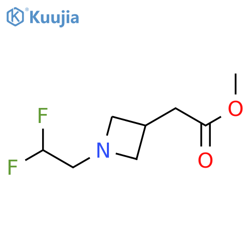 methyl 2-[1-(2,2-difluoroethyl)azetidin-3-yl]acetate structure