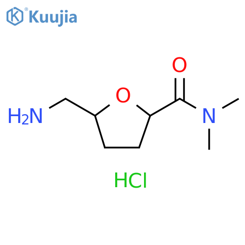 5-(aminomethyl)-N,N-dimethyloxolane-2-carboxamide hydrochloride structure