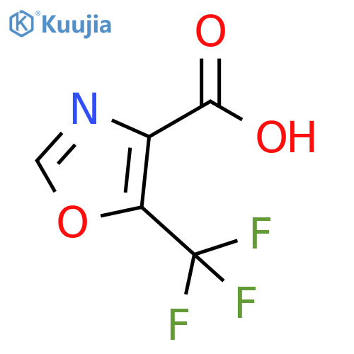 5-(trifluoromethyl)-1,3-oxazole-4-carboxylic acid structure