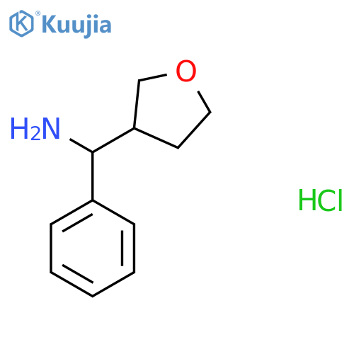 1-(oxolan-3-yl)-1-phenylmethanamine hydrochloride structure