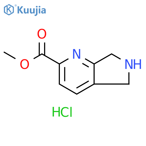 methyl 5H,6H,7H-pyrrolo3,4-bpyridine-2-carboxylate hydrochloride structure