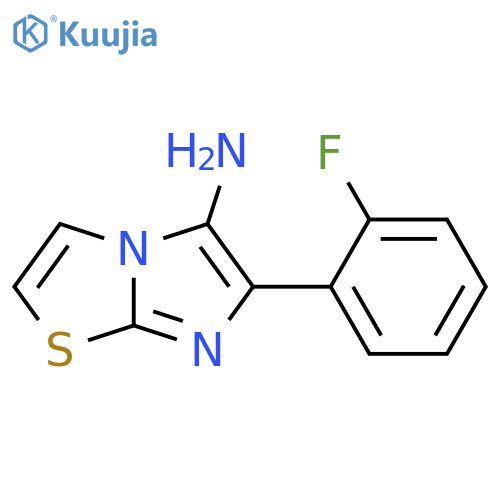 6-(2-fluorophenyl)imidazo2,1-b1,3thiazol-5-amine structure