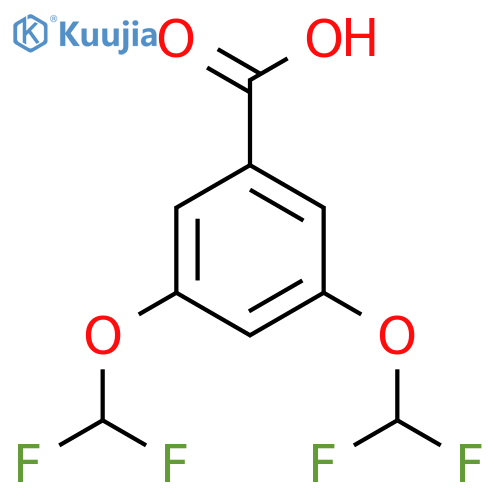 3,5-Bis(difluoromethoxy)benzoic acid structure