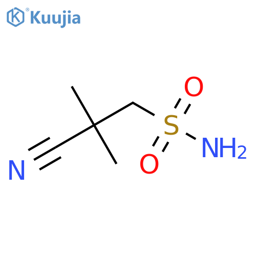 2-Cyano-2,2-dimethylethane-1-sulfonamide structure