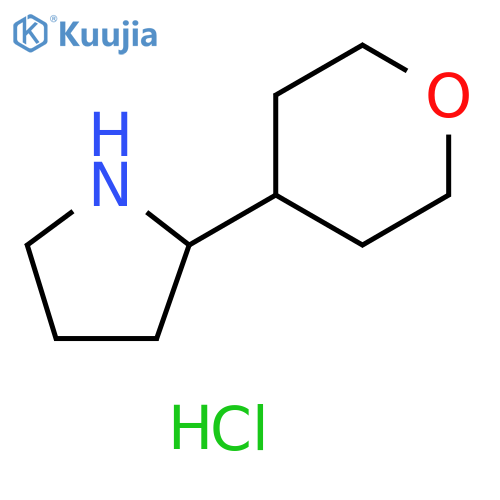 2-(oxan-4-yl)pyrrolidine hydrochloride structure