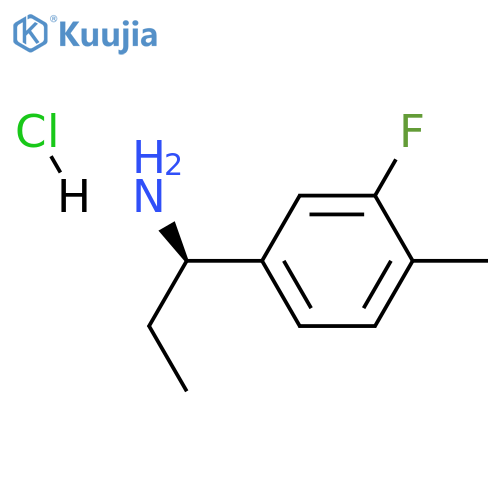 (1R)-1-(3-FLUORO-4-METHYLPHENYL)PROPYLAMINE HYDROCHLORIDE structure