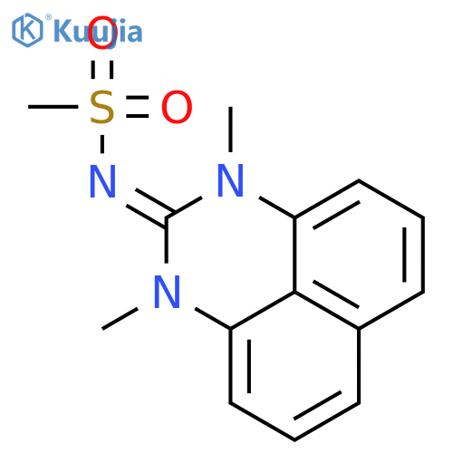 Methanesulfonamide, N-(1,3-dimethyl-1H-perimidin-2(3H)-ylidene)- structure