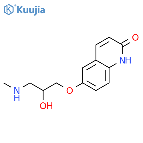 2(1H)-Quinolinone, 6-[2-hydroxy-3-(methylamino)propoxy]-, (±)- structure
