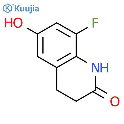 8-Fluoro-6-hydroxy-3,4-dihydroquinolin-2(1H)-one structure