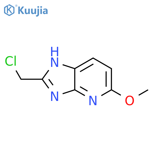 2-(chloromethyl)-5-methoxy-3H-imidazo4,5-bpyridine structure
