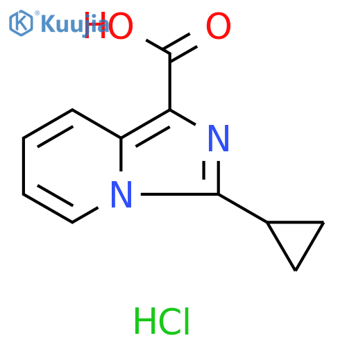 3-cyclopropylimidazo1,5-apyridine-1-carboxylic acid hydrochloride structure