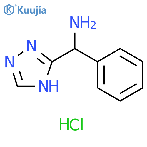 phenyl(4H-1,2,4-triazol-3-yl)methanamine hydrochloride structure
