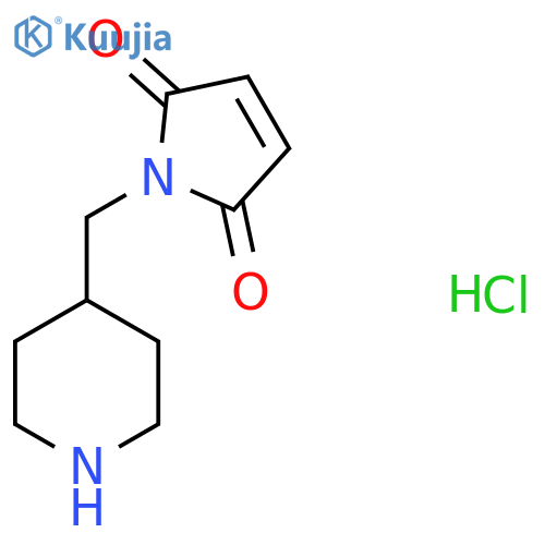 1-(4-piperidylmethyl)pyrrole-2,5-dione;hydrochloride structure
