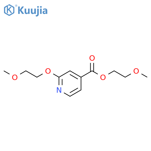2-methoxyethyl 2-(2-methoxyethoxy)pyridine-4-carboxylate structure