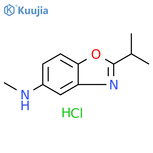 N-methyl-2-(propan-2-yl)-1,3-benzoxazol-5-amine dihydrochloride structure