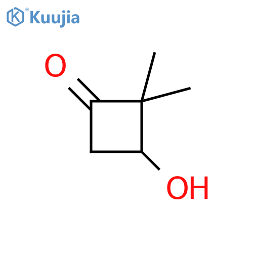3-hydroxy-2,2-dimethylcyclobutan-1-one structure