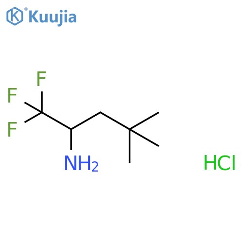 1,1,1-trifluoro-4,4-dimethylpentan-2-amine hydrochloride structure