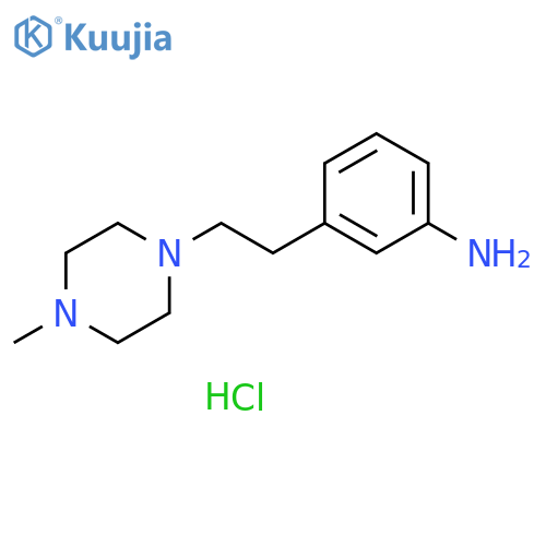 3-[2-(4-methylpiperazin-1-yl)ethyl]aniline trihydrochloride structure
