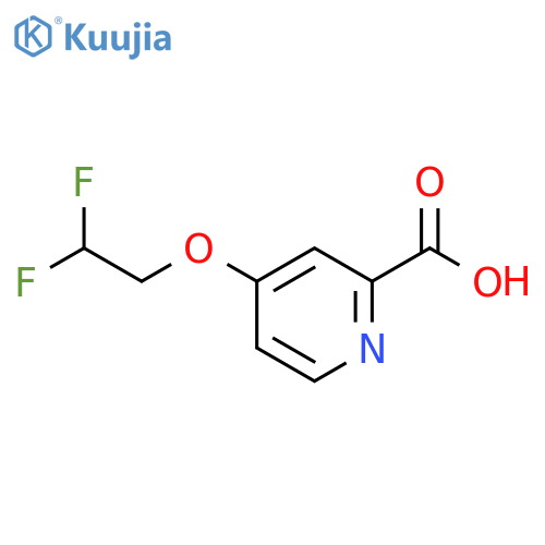4-(2,2-difluoroethoxy)pyridine-2-carboxylic acid structure