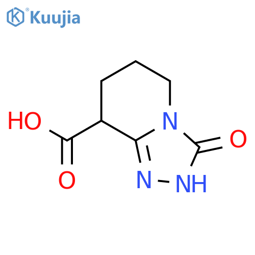 3-oxo-2H,3H,5H,6H,7H,8H-1,2,4triazolo4,3-apyridine-8-carboxylic acid structure