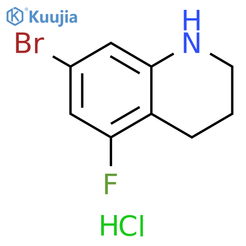 7-bromo-5-fluoro-1,2,3,4-tetrahydroquinoline hydrochloride structure