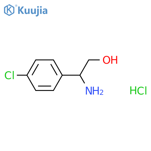 2-amino-2-(4-chlorophenyl)ethan-1-ol hydrochloride structure
