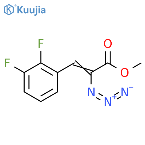 methyl 2-azido-3-(2,3-difluorophenyl)prop-2-enoate structure