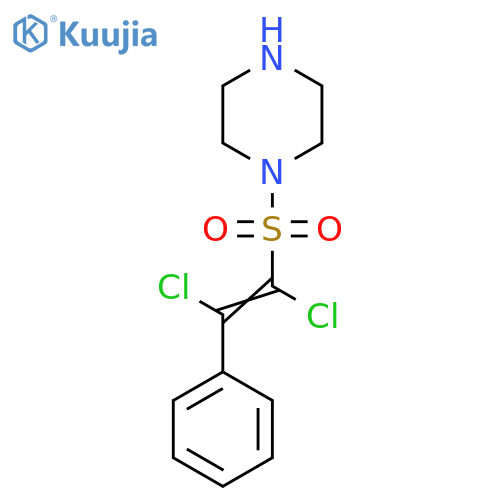 1-(1,2-dichloro-2-phenylethenesulfonyl)piperazine structure
